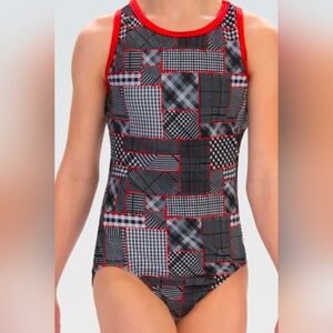 GK Patchwork Patterns Workout Leotard CL